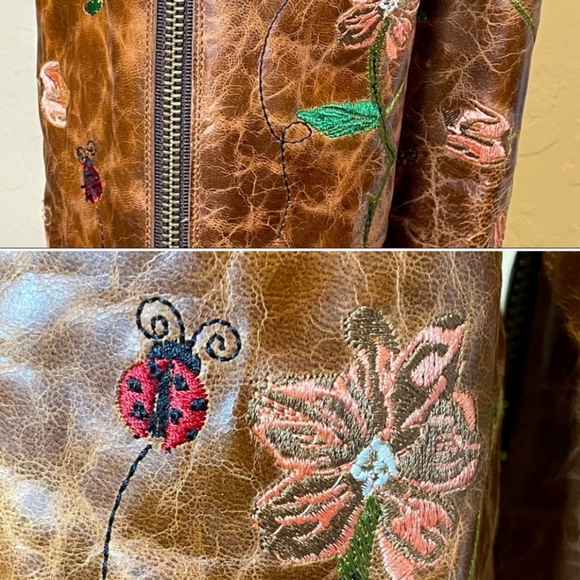 SUNDANCE Dan Post Anise Flower Boots NWT  Size 8 - Picture 4 of 8